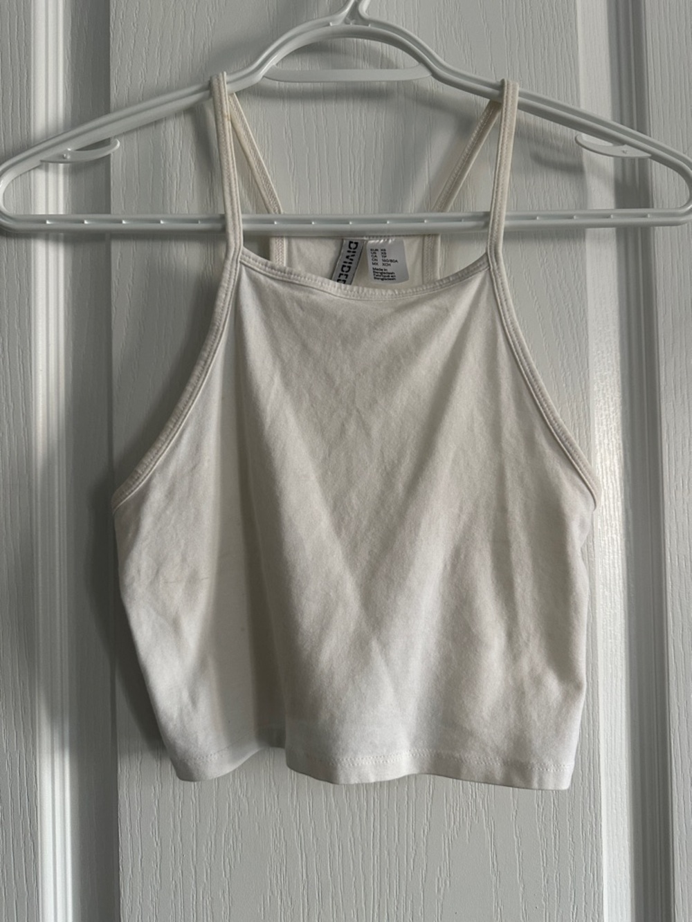 H&M Divided Cream Double-Strap Cropped Camisole ptp 12.5” women’s xs